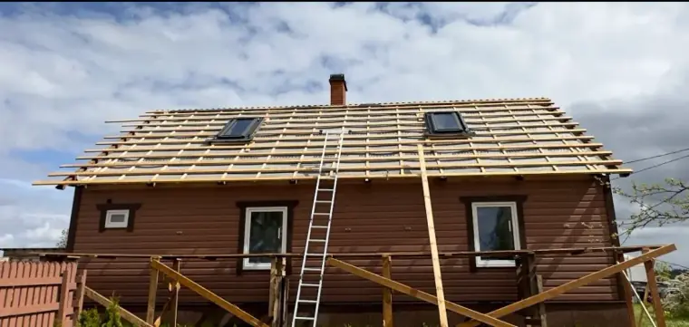 Katuse roovitus ja aluskate katuseakendega